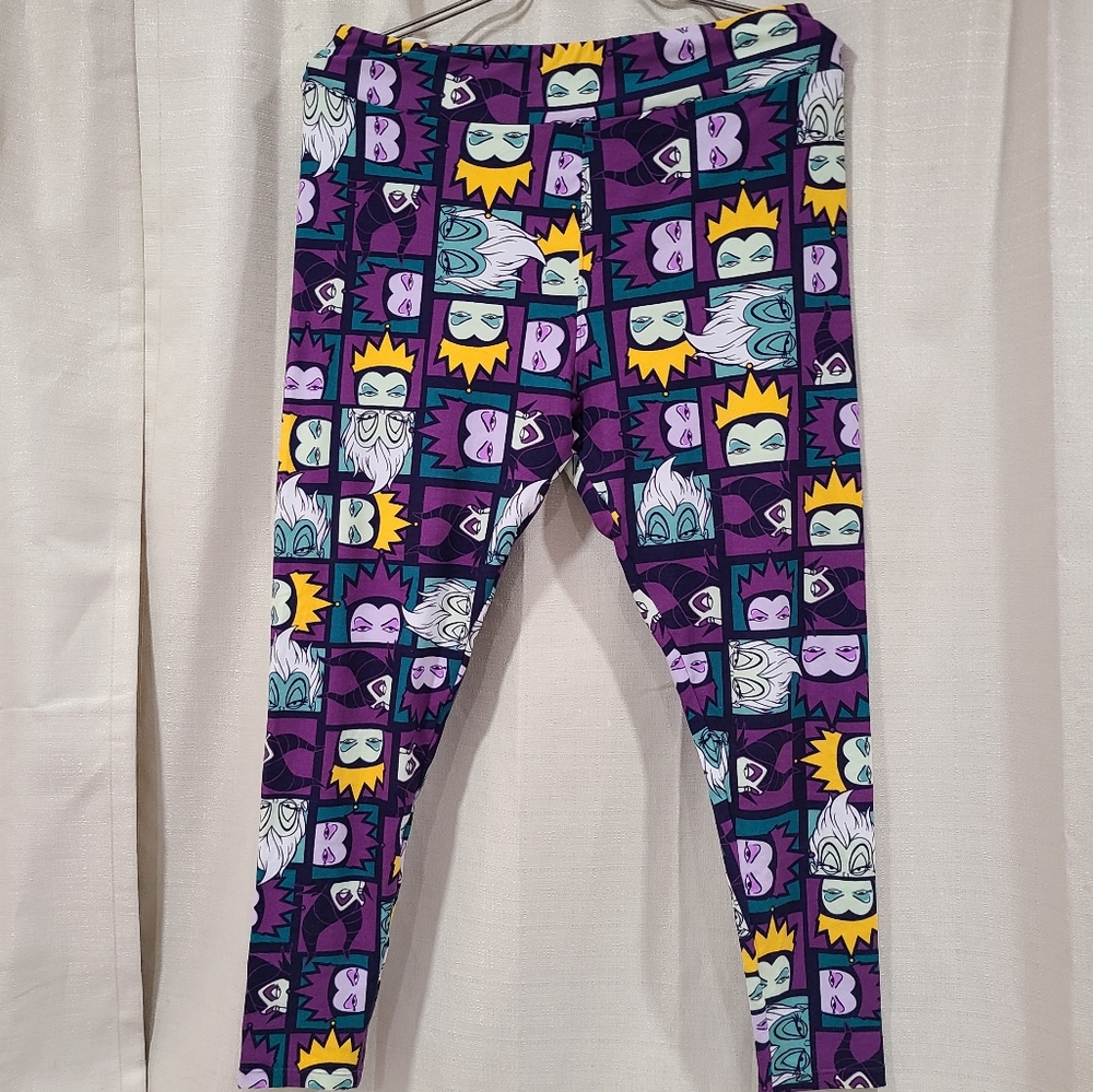 LuLaRoe Villains Ursula Evil Queen Maleficent leggings TC2 18+